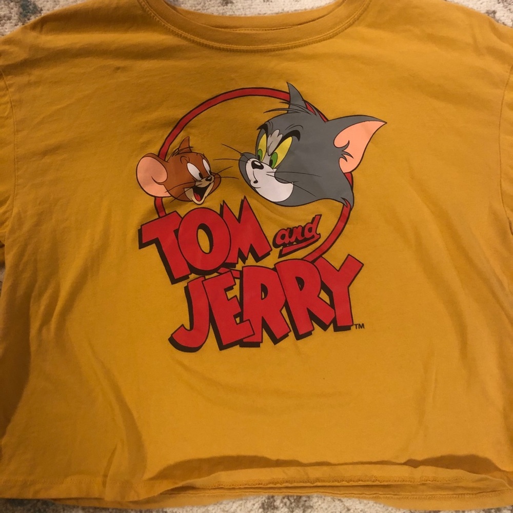 Tom and Jerry cropped T-shirt
